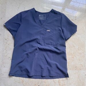 FIGS Womens Space Navy V-Neck Shirt